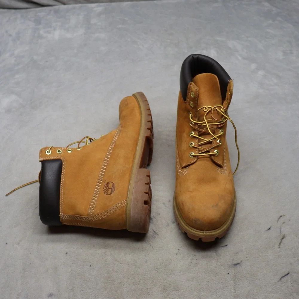 Timberland Men 13M Combat Boot Premium Waterproof Leather Classic Workwear 10061